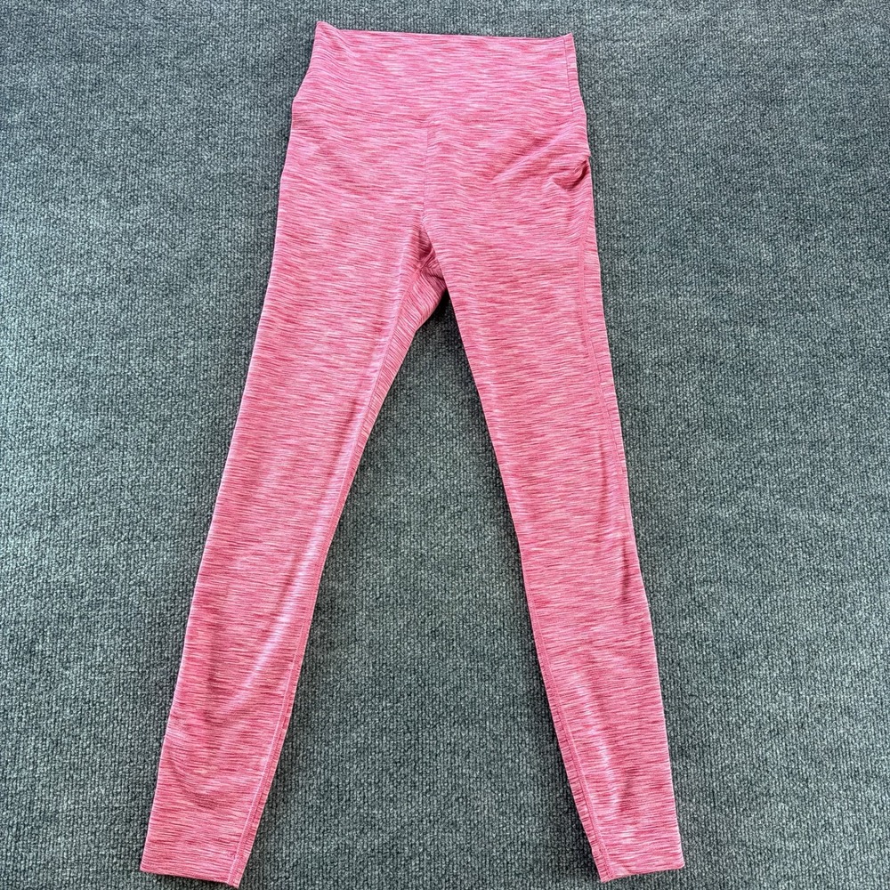 Outdoor Voices Pink Space Dye High Waisted Leggings XS Coolmax Activewear Yoga